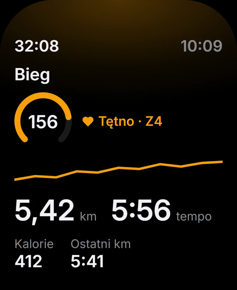 Apple Watch w trakcie biegu: tętno, dystans i tempo